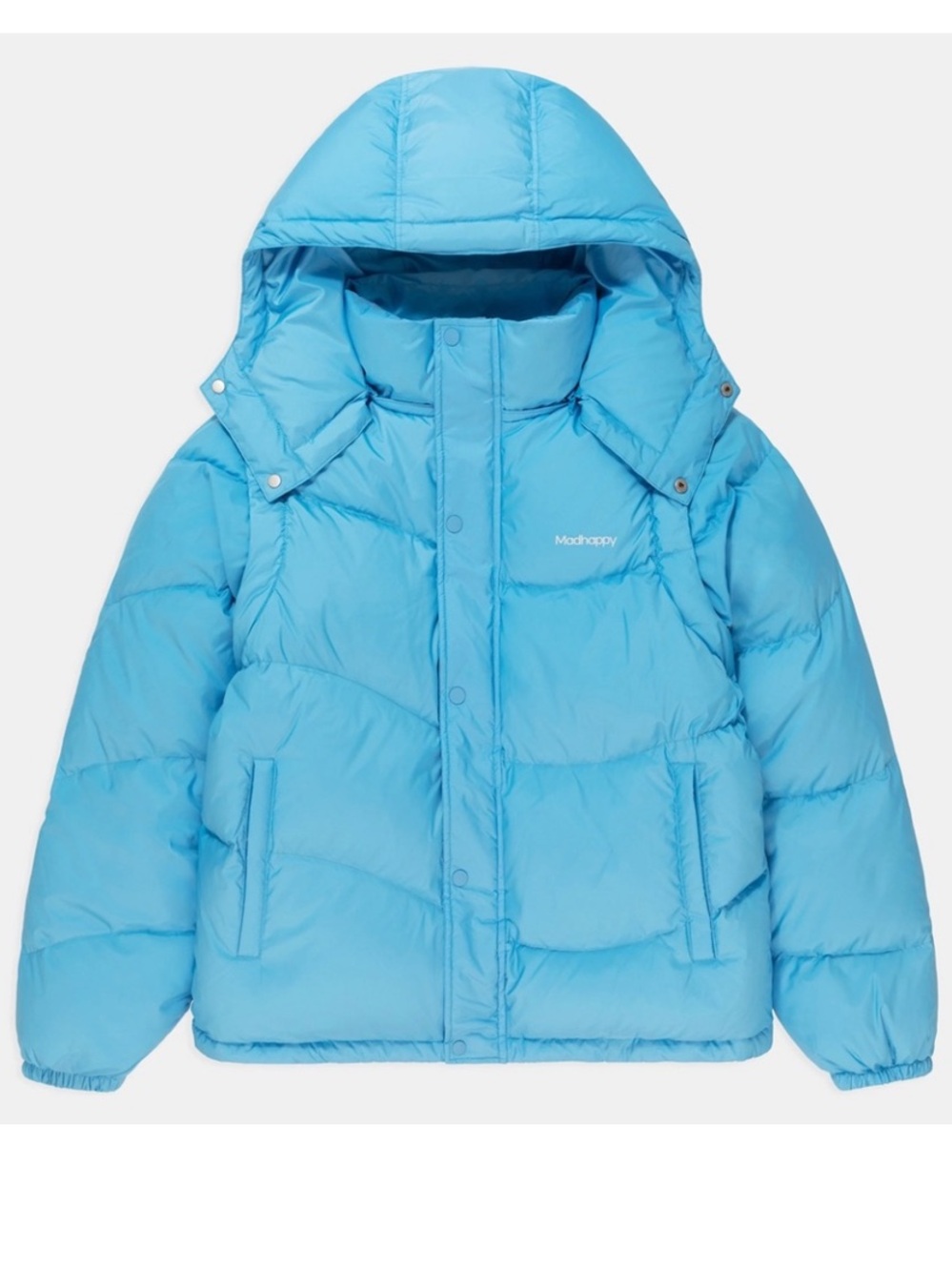 Madhappy Cozy Puffer Jacket in Supersky L NWOT ($395 usd)